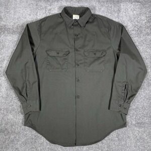 Vintage Penney's‎ Big Mac Work Shirt Men's L/XL? Dark Gray Long Sleeve Button Up